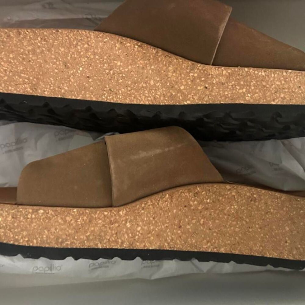 Birkenstock Women's Brown and Tan Sandals - Picture 5 of 7